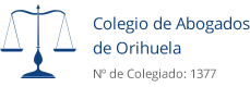 Colegio de Abogados de Orihuela. Nº de Colegiado: 1377